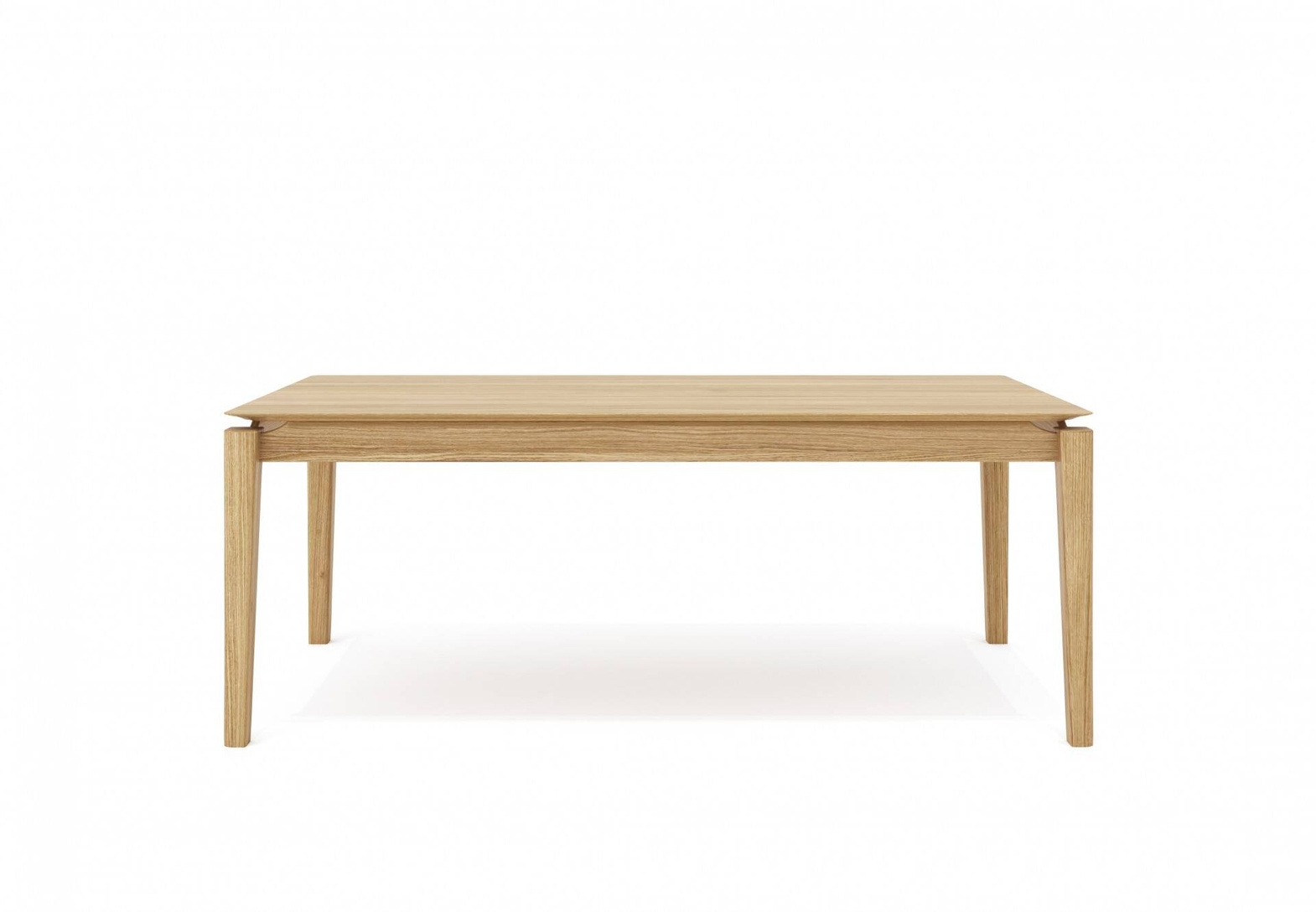 Selfia :: Chamfer oak wooden table - also available as an extendable version