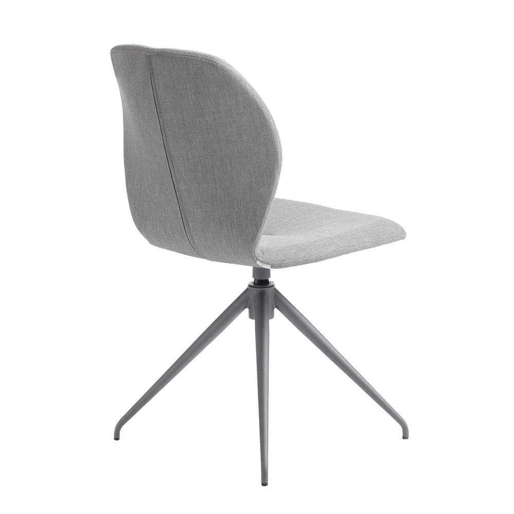 Mobitec :: Mood 91 swivel chair, upholstered, gray, width 47 cm