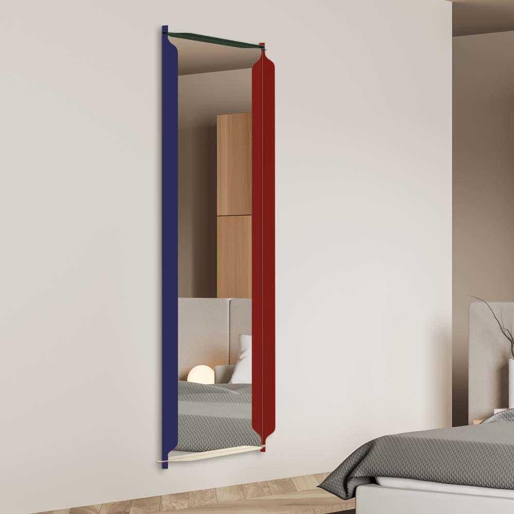 Giera Design :: Lustro prostokątne Monda Flo - w kolorowej ramie 56 x 166 cm