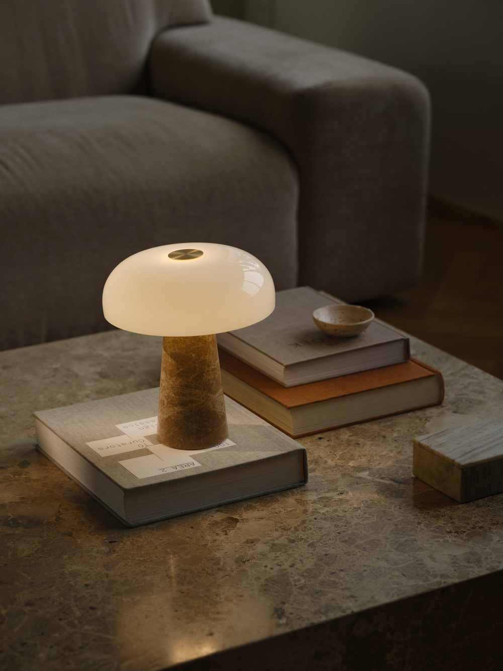 Design For The People :: Glossy Mini Beige Table Lamp
