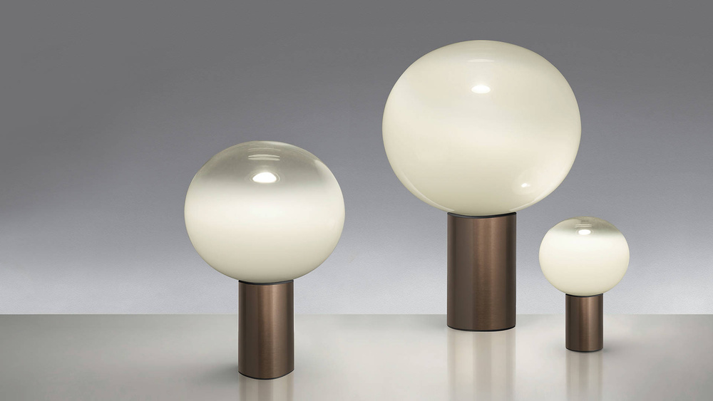 Artemide :: Laguna table lamp brown and white height 24 cm