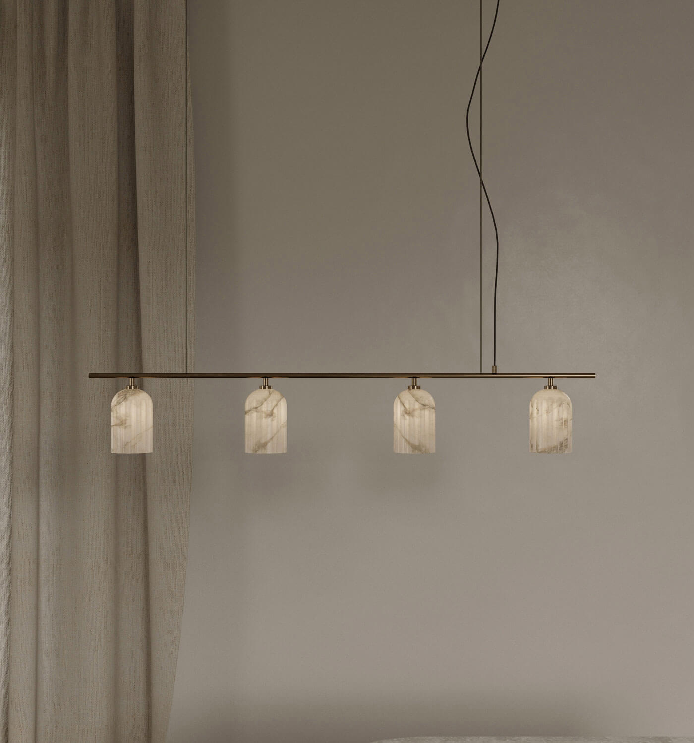 Embassy Interiors :: Urania Alabaster Quadruple Constellation Pendelleuchte/Kronleuchter