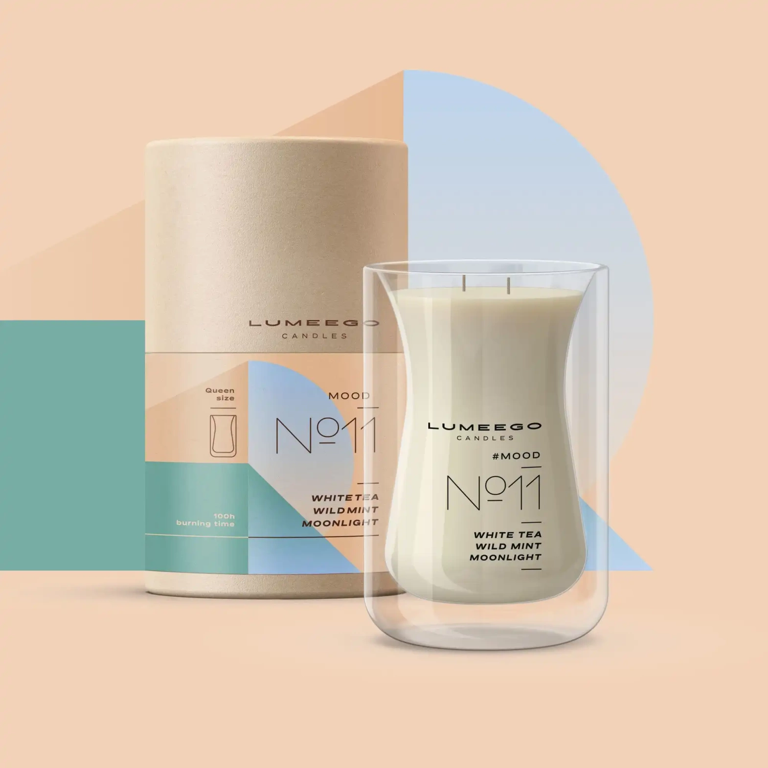 Lumeego :: Candle Queen WAVE L (scent your choice)