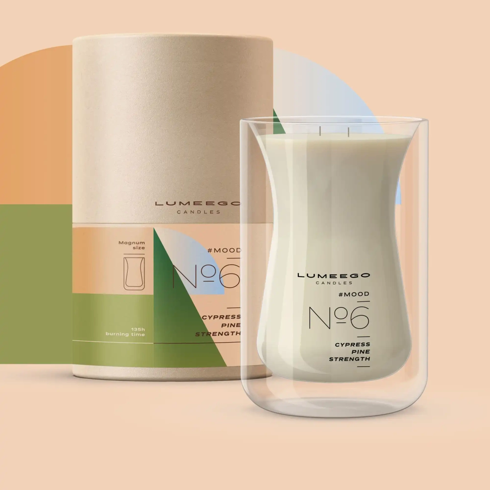 Lumeego :: Magnum XL WAVE candle (scent your choice)