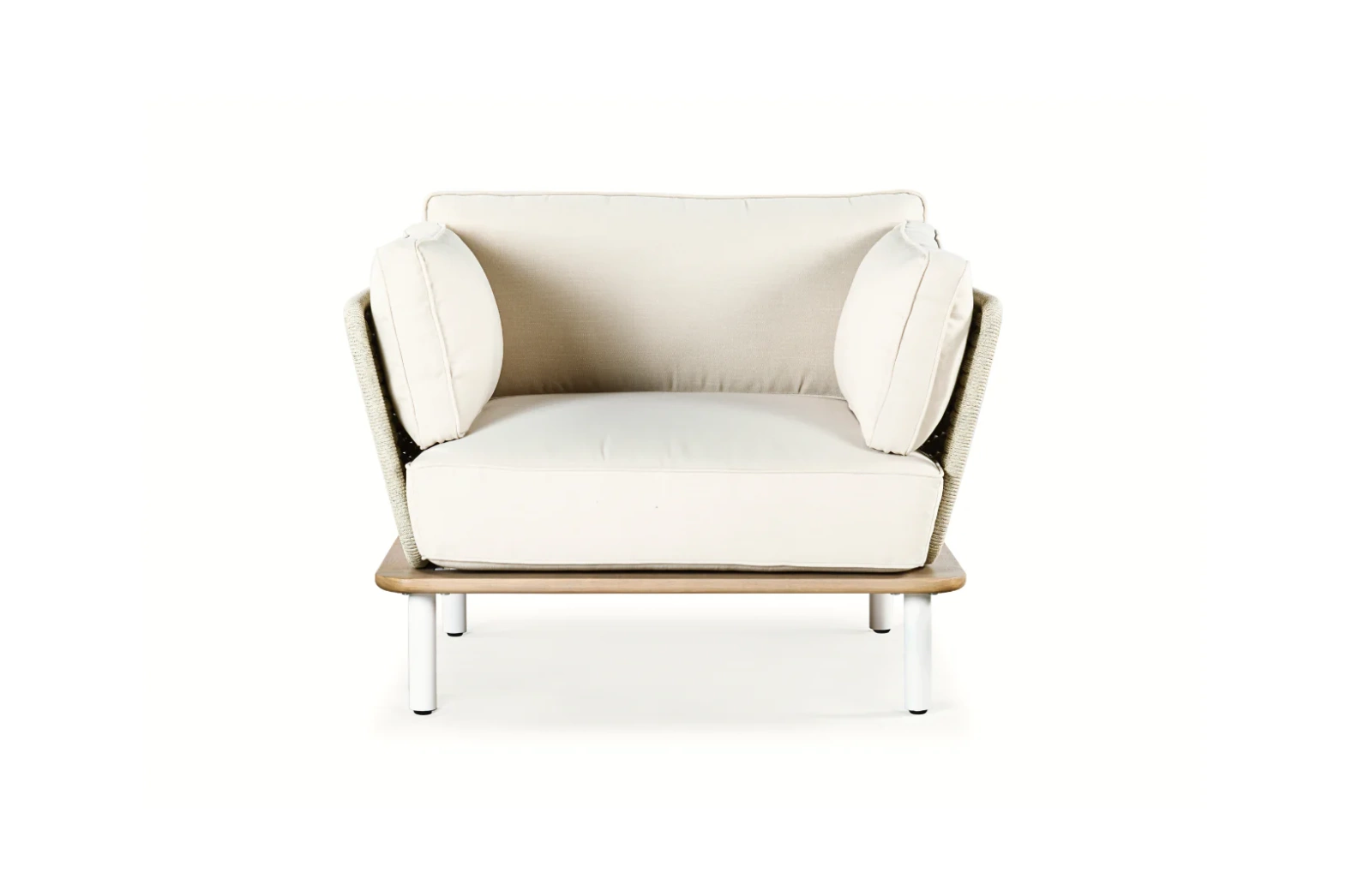 Kunesti :: Grab a moment beige garden chair, width 101 cm