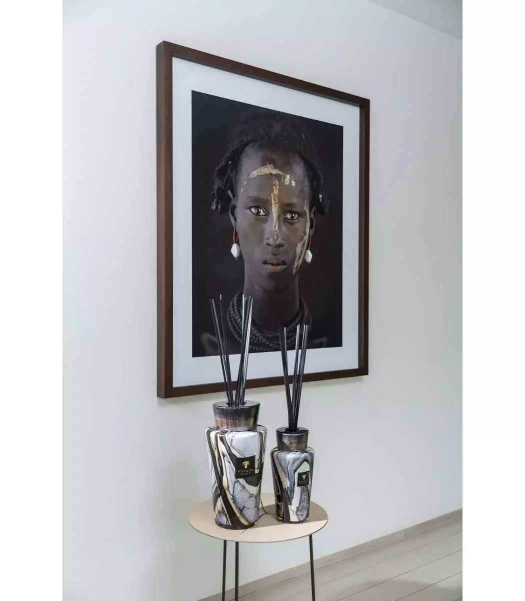 Baobab :: Luxus-Totemsteine, Marmor, Leder/Rose/Pflaumenduft