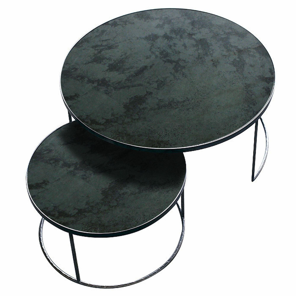 Ethnicraft :: Set of two table Charcoal Nesting