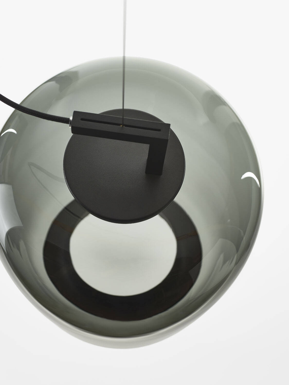 Brokis :: Double long pendant lamp, height 52.4 cm, gray