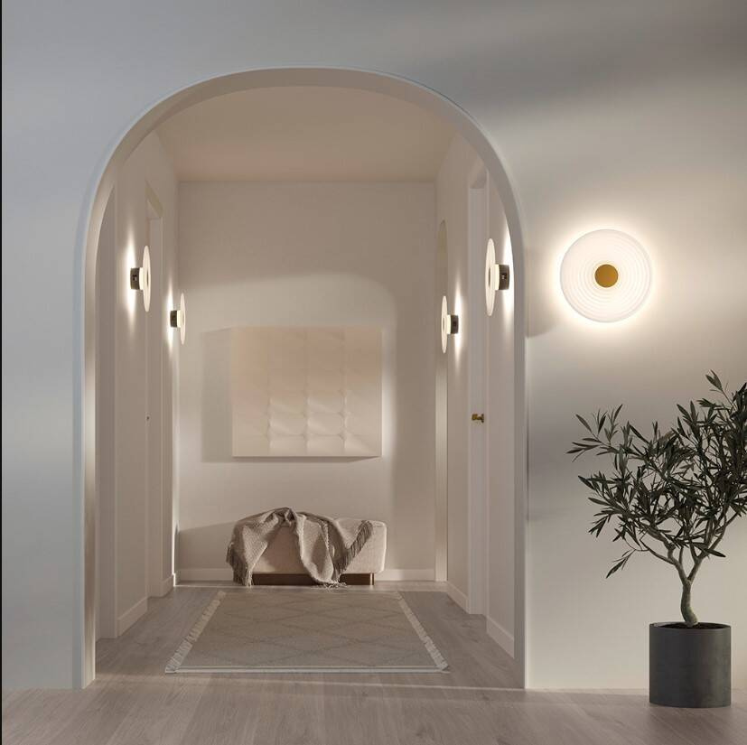 Aromas :: Glic Wandleuchte / Wandleuchte, Durchmesser 30 cm, transparent-gold