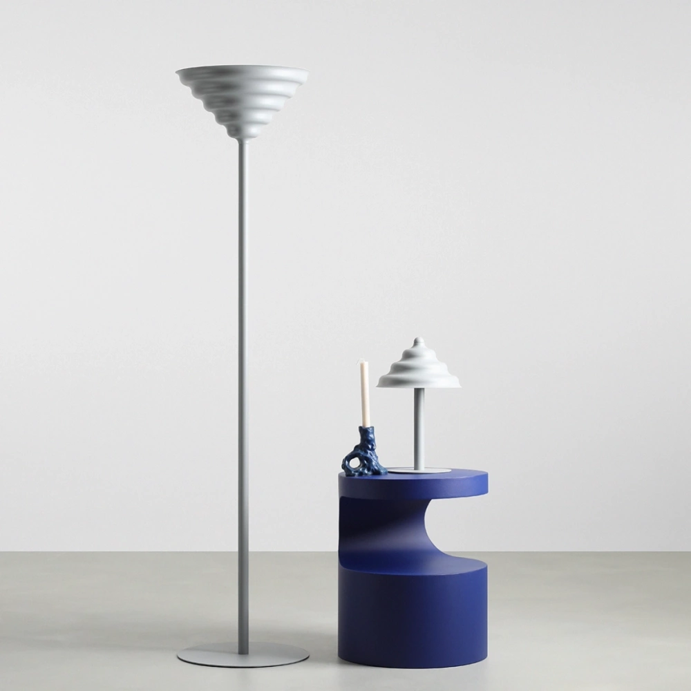 Artera :: Lampa podłogowa Fala Szpunar wys. 154 cm szara