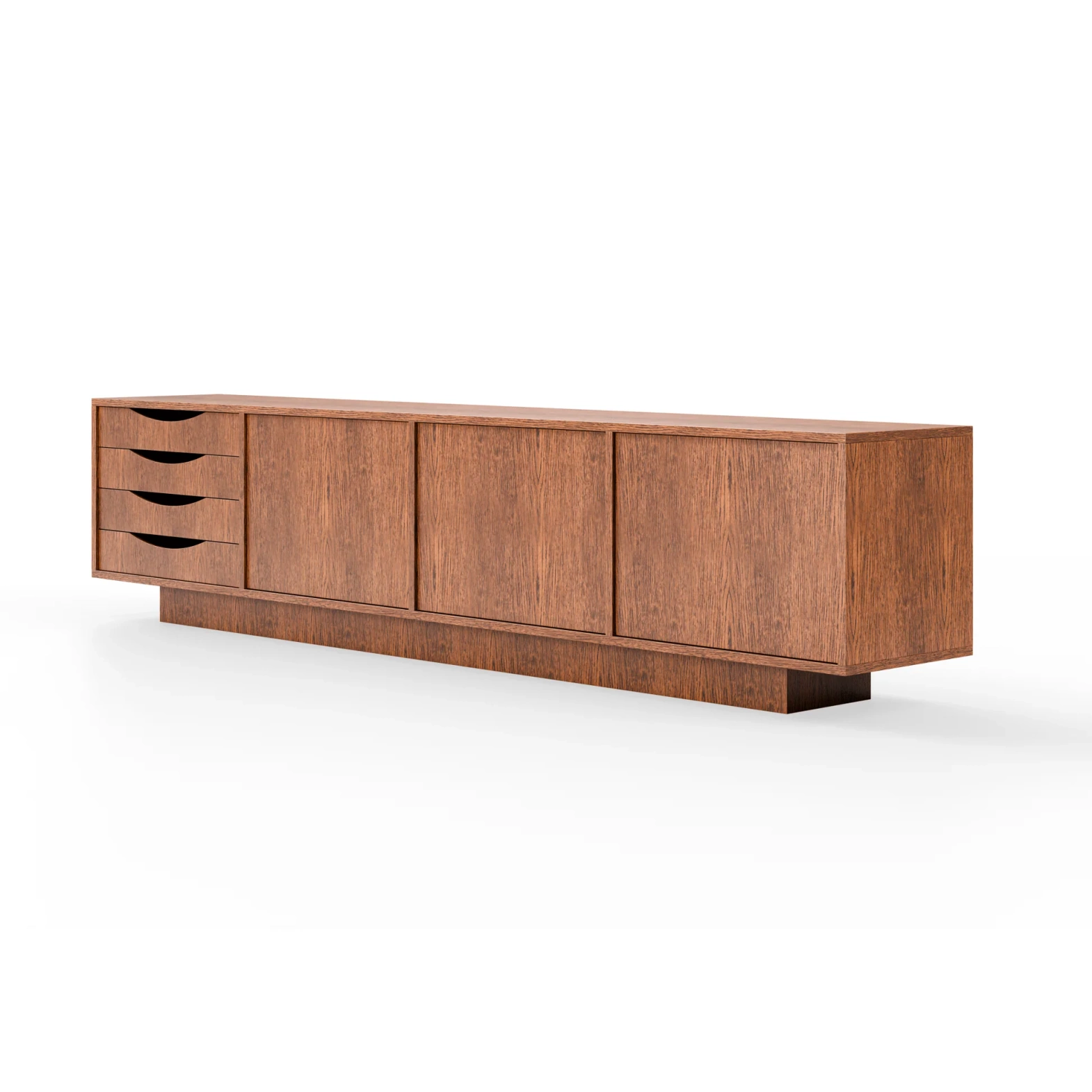 Pastform Furniture :: Drewniana komoda retro Long Brown rozmiar i kolor do wyboru