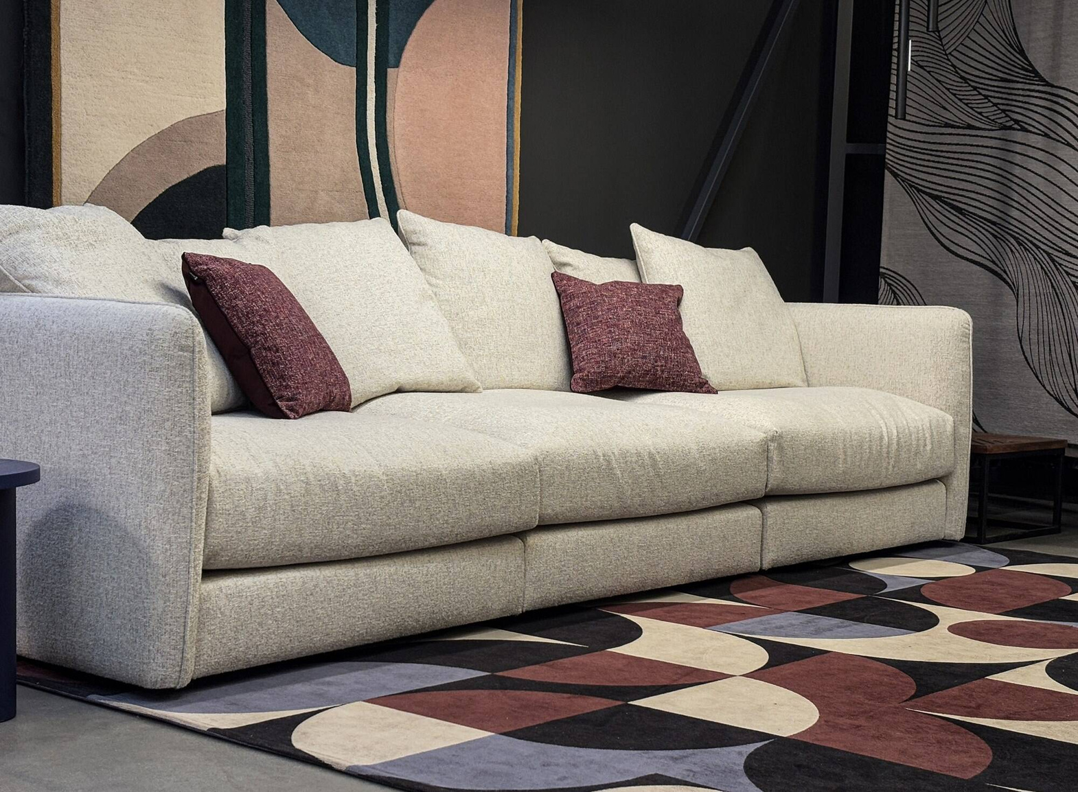 Nordic Line :: Polstersofa Bella, Breite 295 cm, graubeige