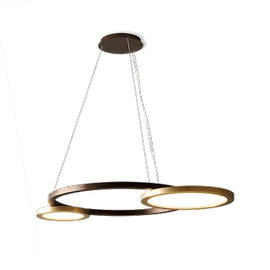 Contardi :: Hanging lamp Eclisse 2.0 So gold-brown W: 134,3 cm