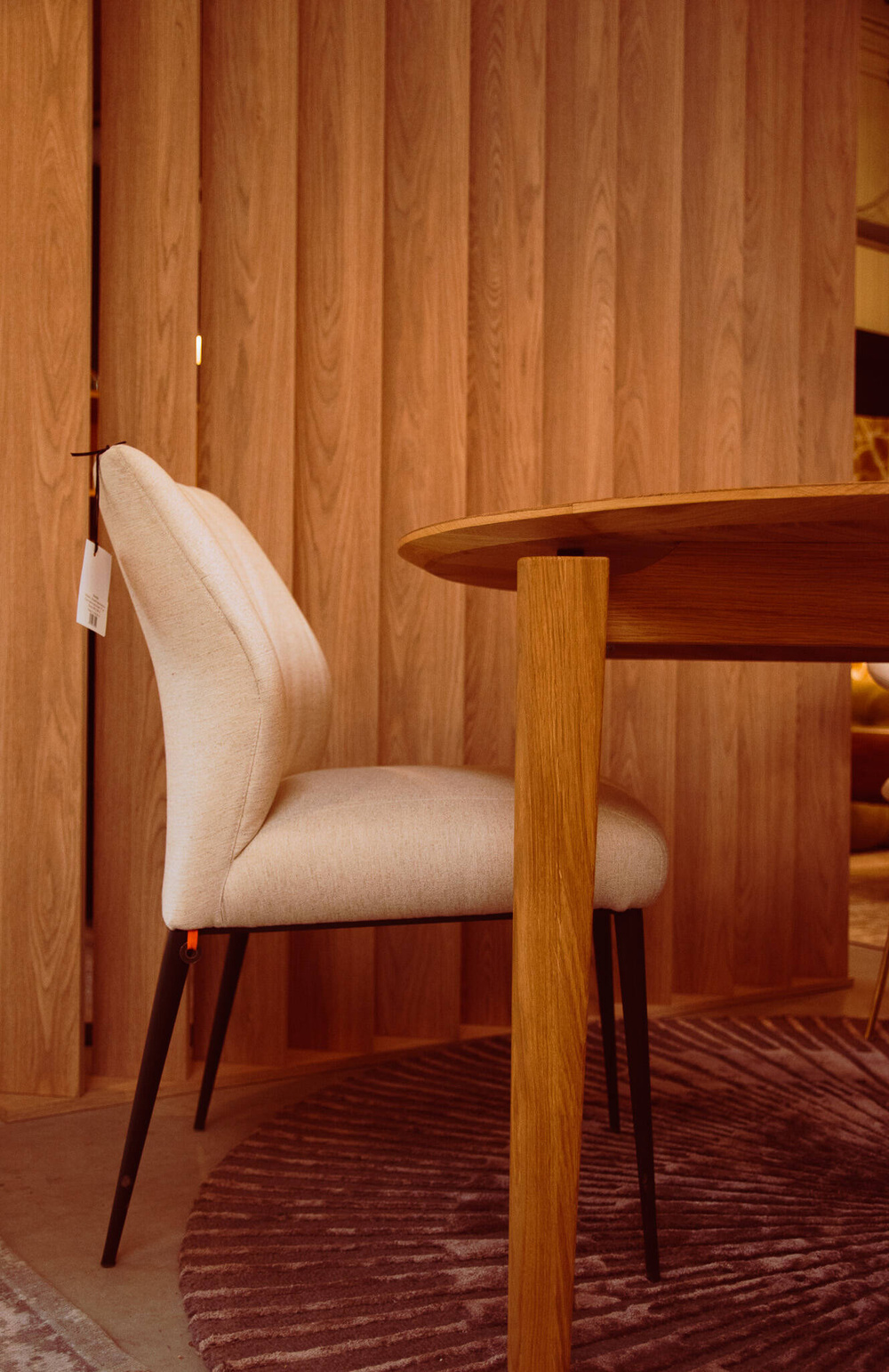 Mobitec :: Upholstered chair Enora grey-black width 52 cm