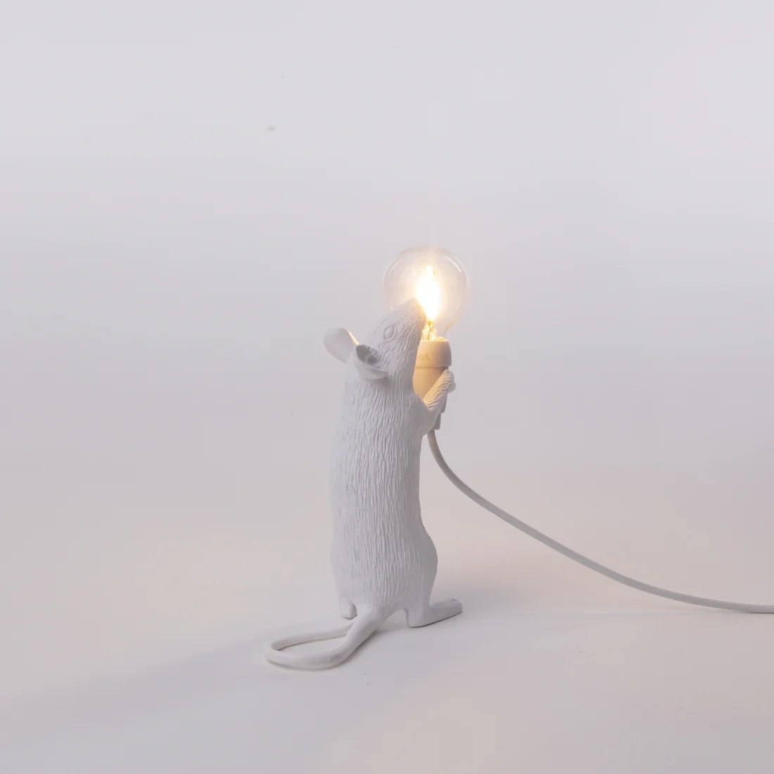 Seletti :: Lampa stołowa Mouse biała