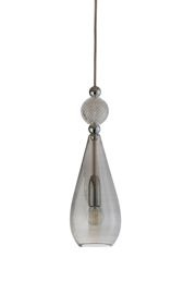 EBB & FLOW :: Smykke Hanging Lamp ?12.5cm smokey grey/crystal ball
