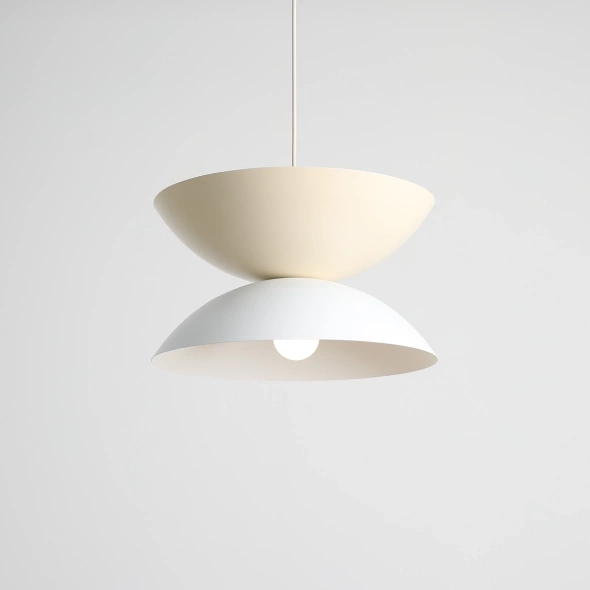 Artera :: Otti Hängelampe in Weiß und Beige