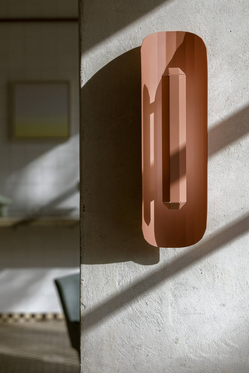 Kaspa :: Apolin Wandleuchte / Wandleuchte, Höhe 65 cm, rosa