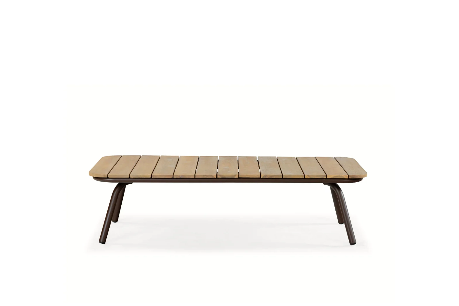 Kunesti :: Kaffee- oder Teegartentisch, Holzplatte, Breite 130 cm