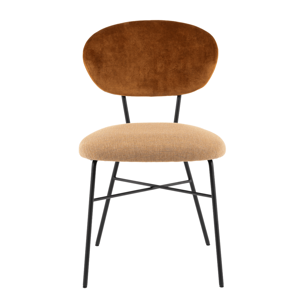 Mobitec :: Toro C07 upholstered chair, brown, width 48 cm