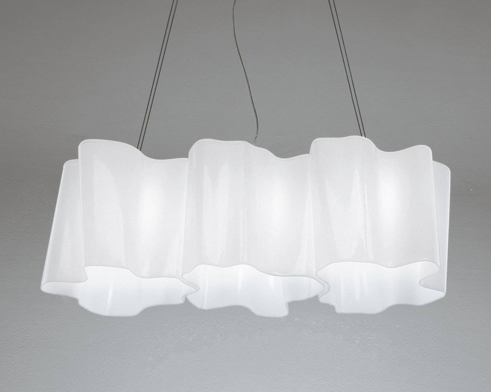 Artemide :: Lampa wisząca Logico szklana biała wys. 200 cm