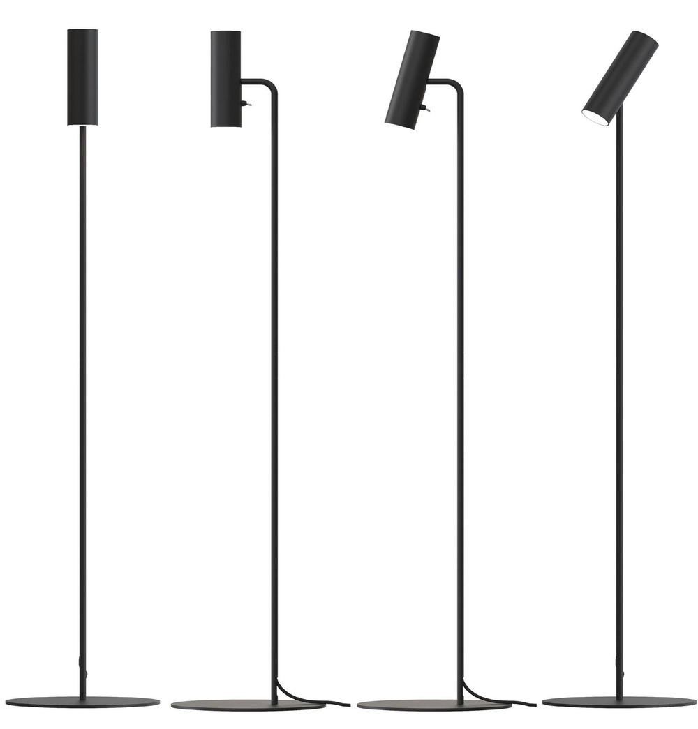 Design For the People :: MIB floor lamp black, height 141 cm