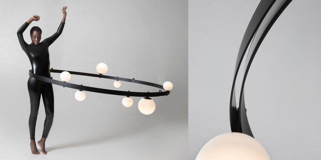 Karman :: Stant hanging lamp, width 103 cm, black