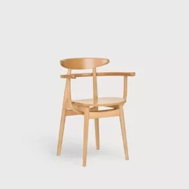 Paged :: Yesterday B-4101 wooden chair with armrests, width 55 cm