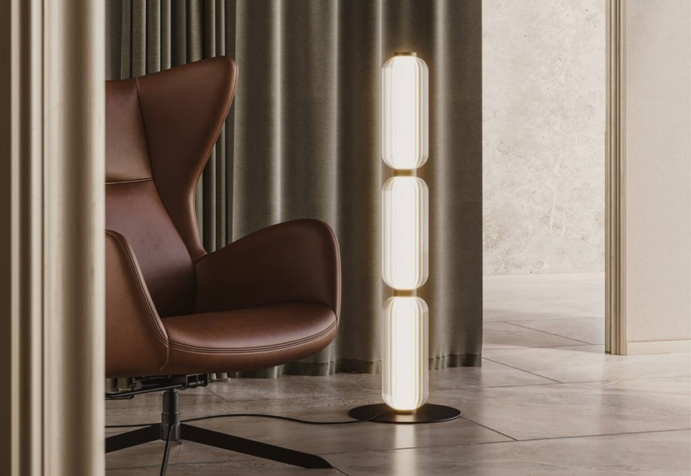 Aromas :: Elma Stehleuchte, Höhe 96 cm, gold