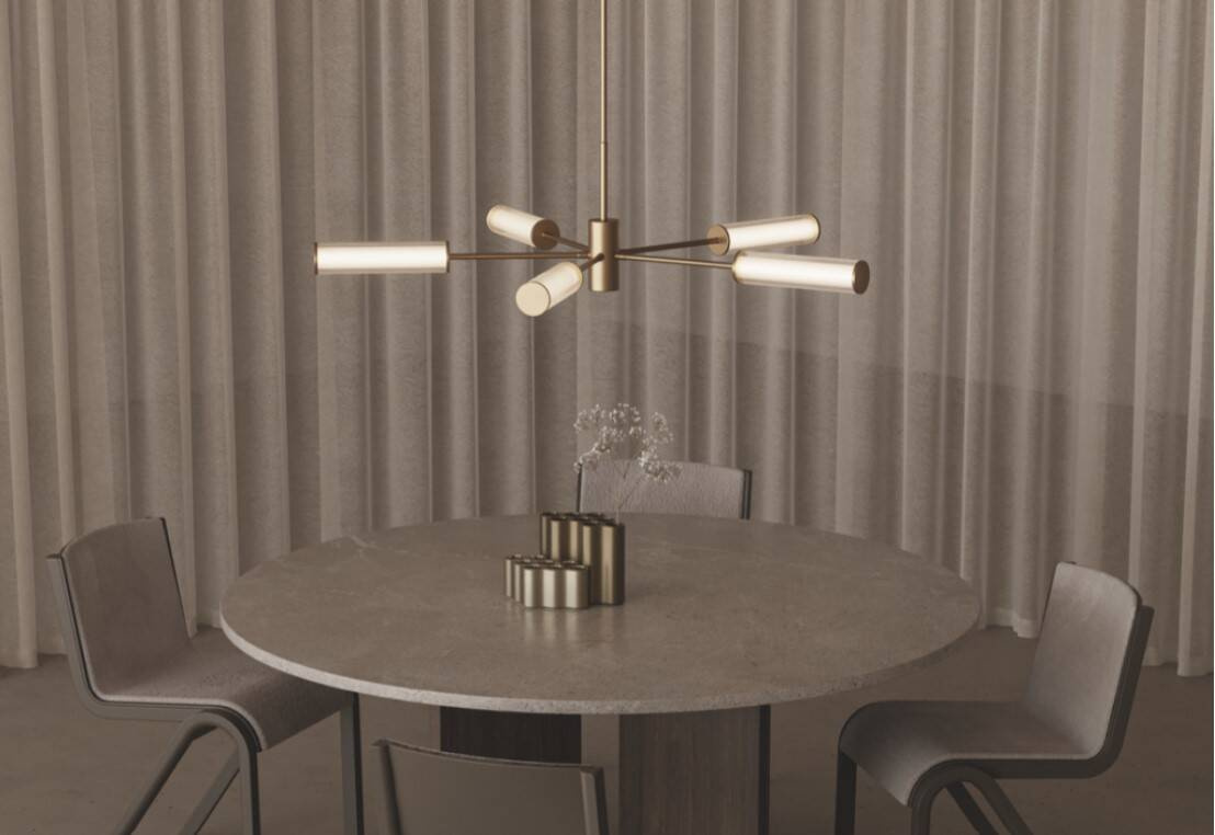 Aromas :: Ison hanging lamp, width 116 cm, black