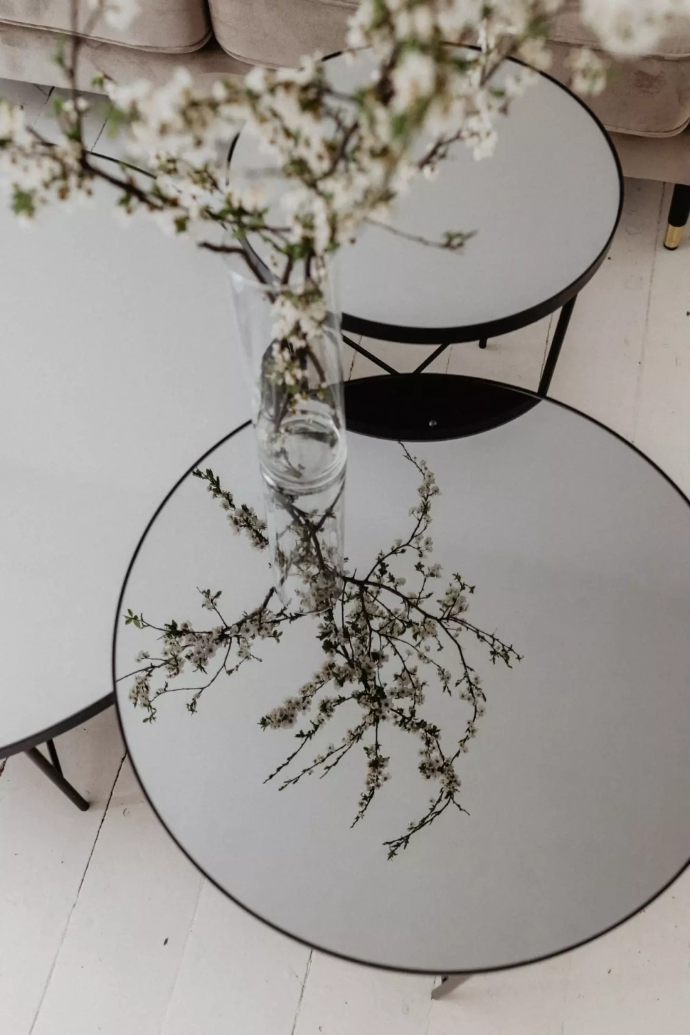 NORDIFRA :: Coffee table Tre black dia. 60 cm