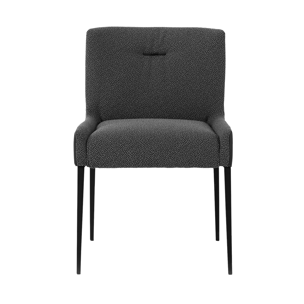 Mobitec :: Margaux C06 upholstered chair, gray, width 54 cm, metal legs