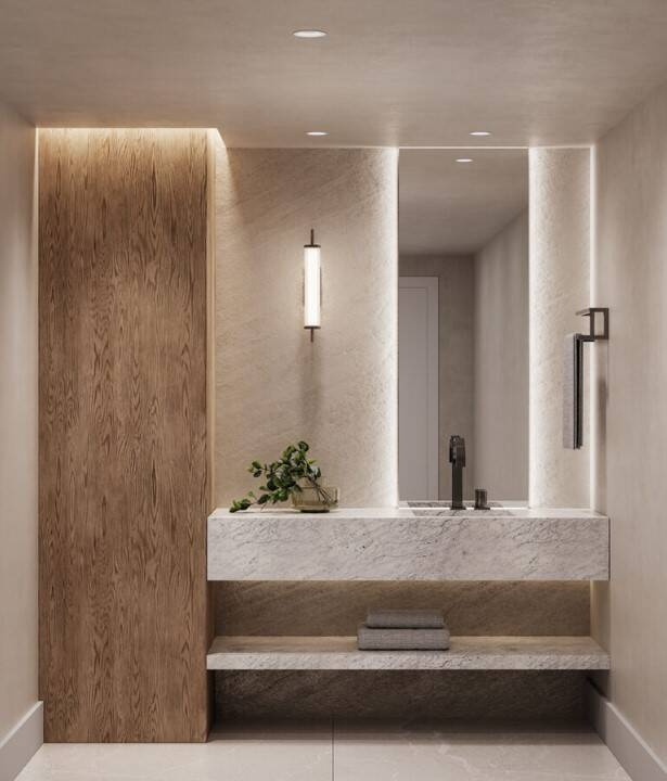 Aromas :: Lampa ścienna / kinkiet Ison wys. 43 cm czarny IP44