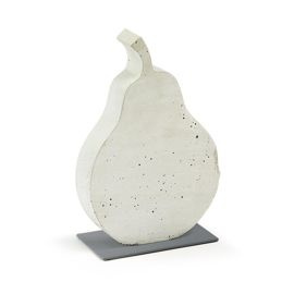 Concrete figurine Madox 20x30 cm white