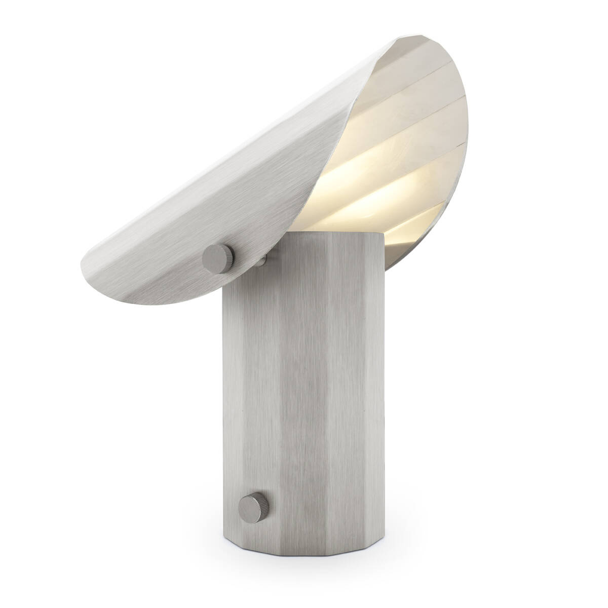 Kaspa :: Apolin table lamp, height 30 cm, brushed steel