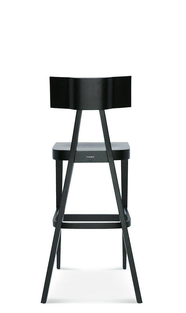 Fameg :: Hoker / Bar Stuhl aus Holz Akka schwarz