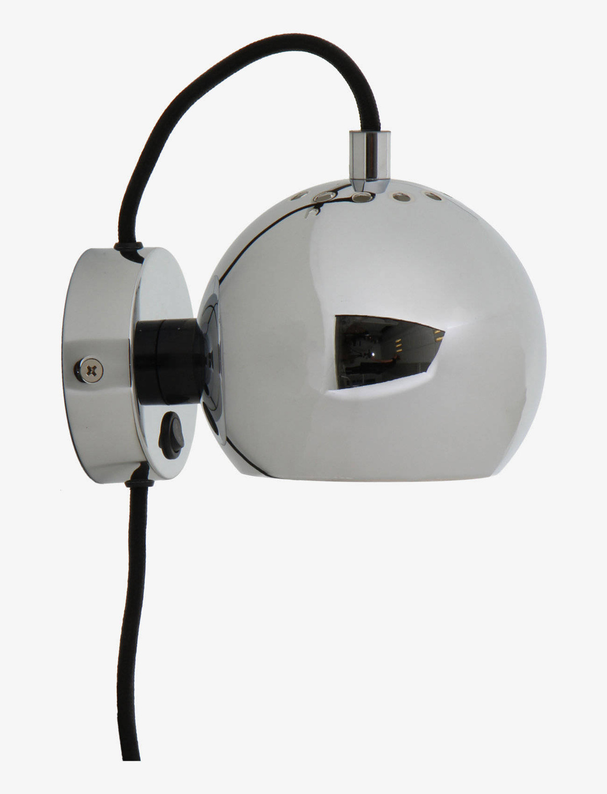 Frandsen :: Ball wall lamp / sconce, diameter 12cm, chrome