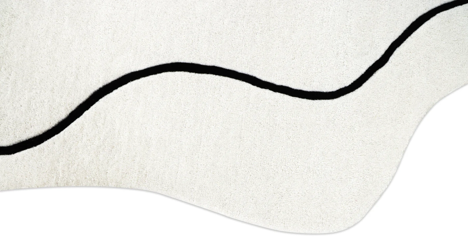 Carpet Decor :: Dywan Loop Ivory asymetryczny 100% wełna kremowy ręcznie wykonany