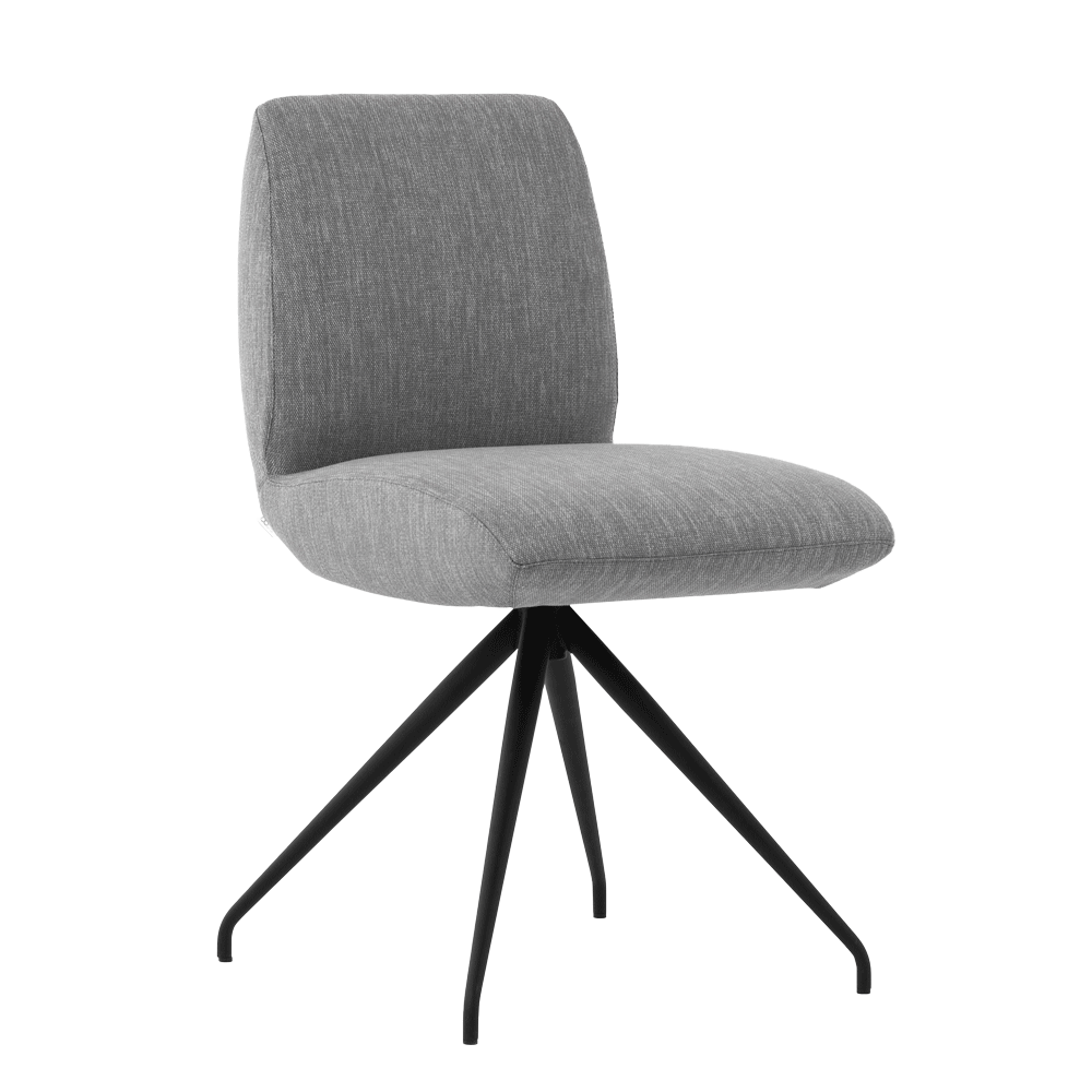 Mobitec :: Mood 100 upholstered chair, gray, width 45 cm, metal legs