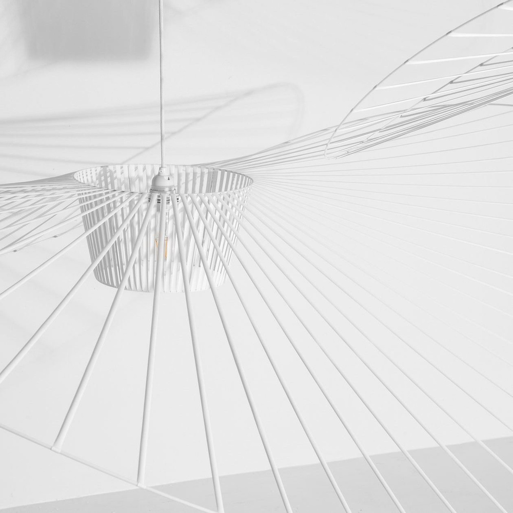 Petite Friture :: Hängelampe aus Metall Vertigo Durchmesser 200 cm weiß