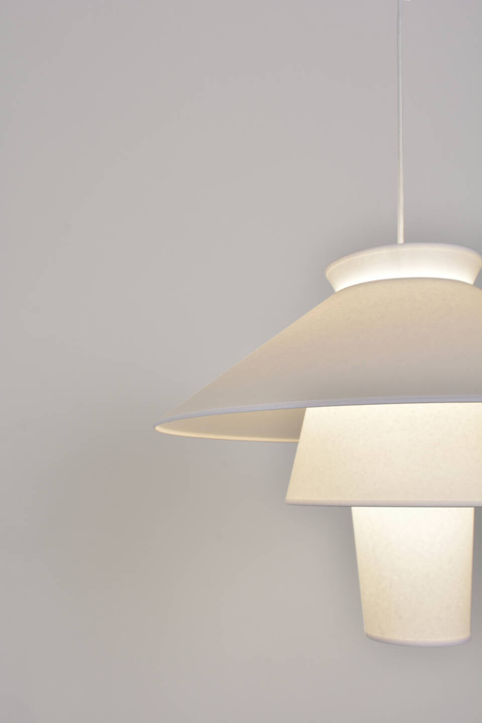 Marktset :: Hängelampe Ruche, Durchmesser 58 cm, weiß, Größe L