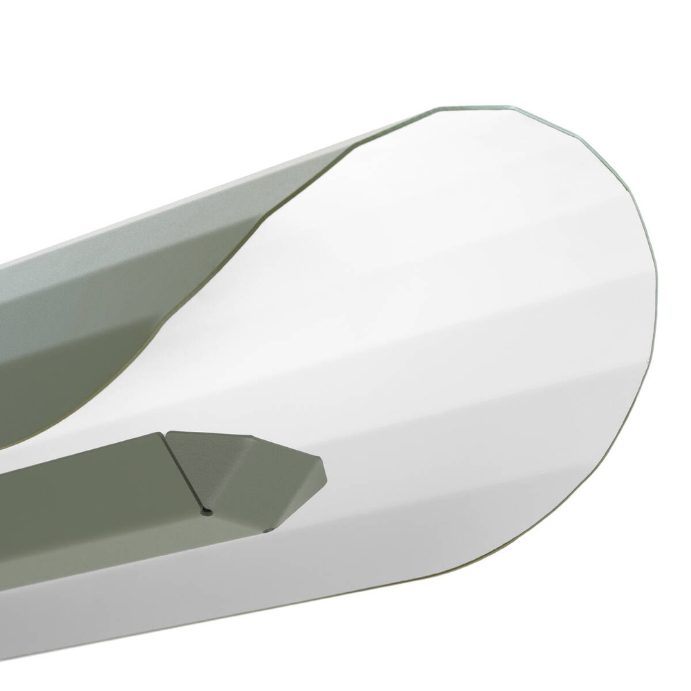 Kaspa :: Apolin linear pendant lamp, width 65 cm, sage and white