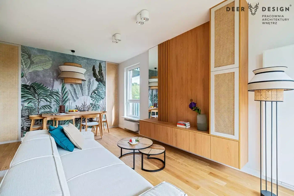 Marktset :: Singapur Stehleuchte, Muster 2, grau-beige, Höhe 158 cm