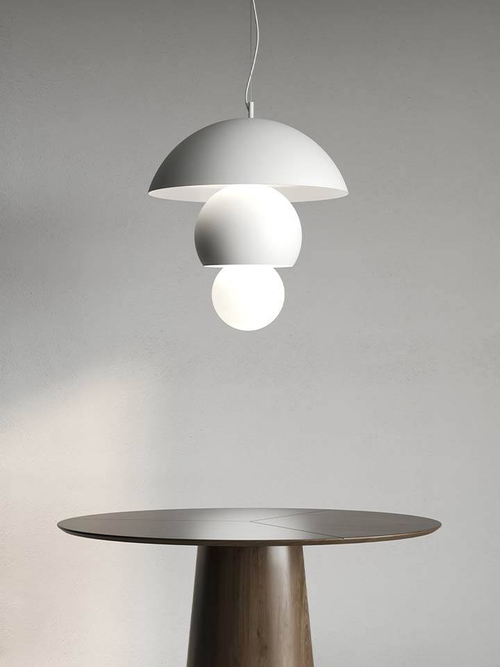 Karman :: Triluna hanging lamp, diameter 24 cm, white