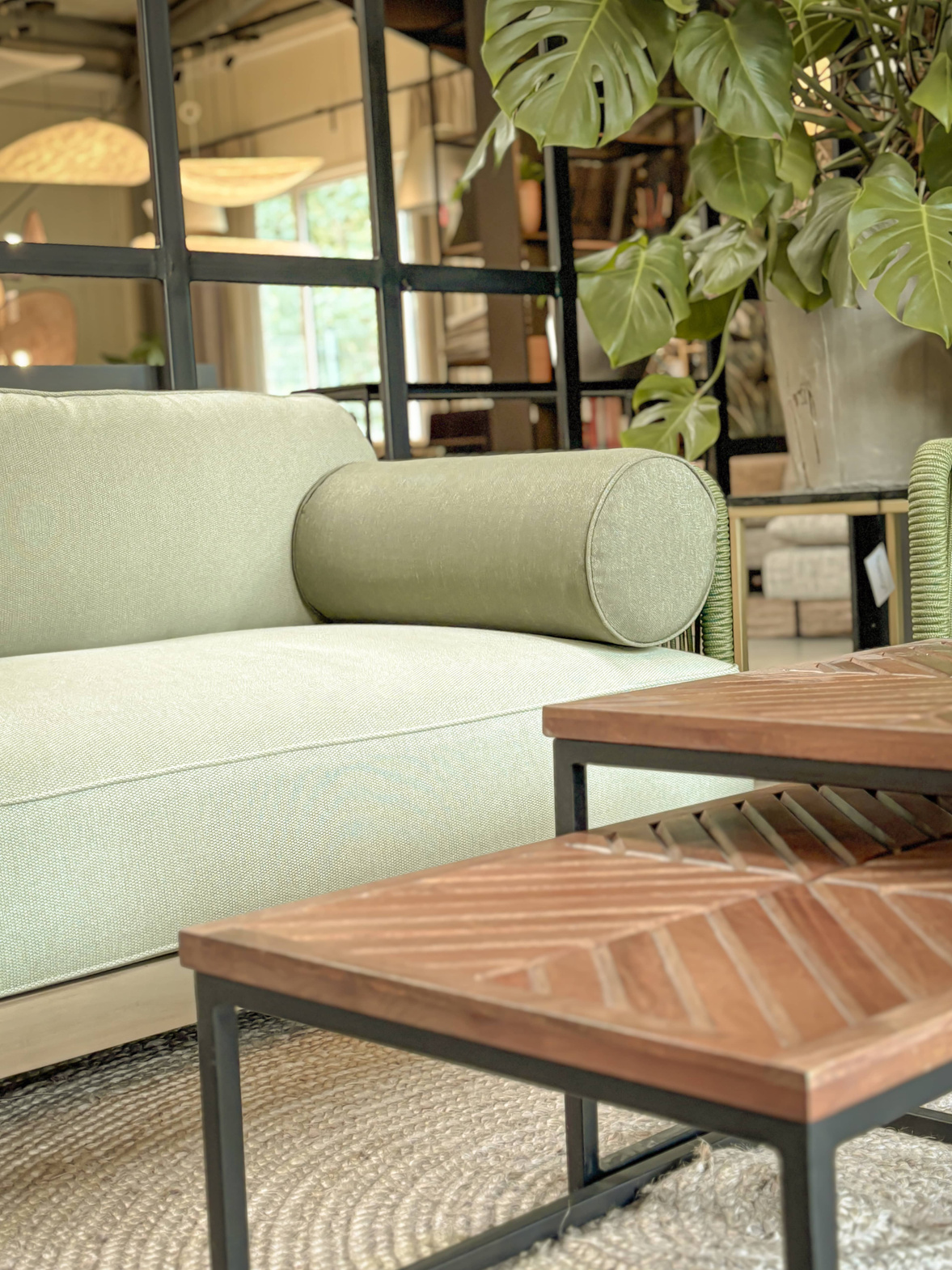 Kunesti :: Green it up 2-Sitzer Gartensofa, grün, Breite 160 cm