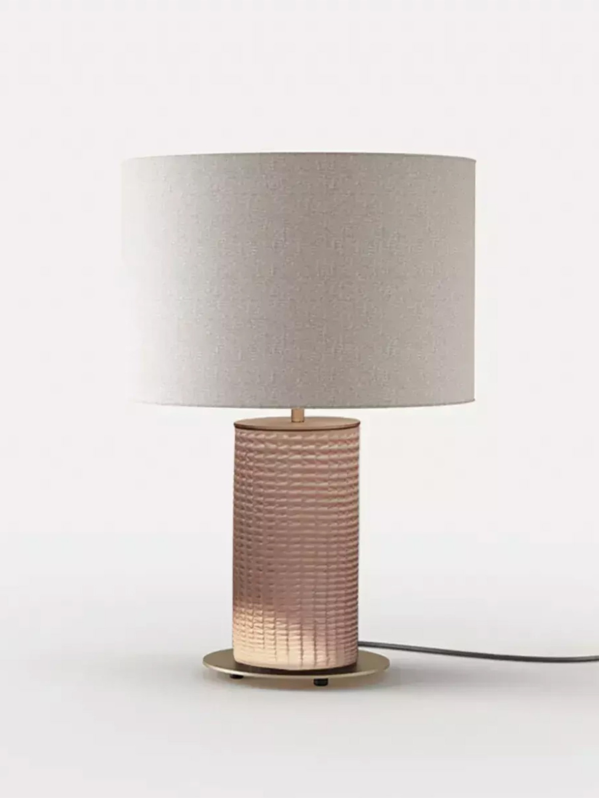 Aromas :: Table lamp Dab 44.6 cm beige with linen shade