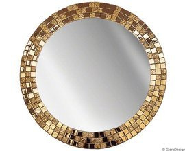 GieraDesign :: Spiegel Aurea dekorativ runden Durchmesser 70 golden