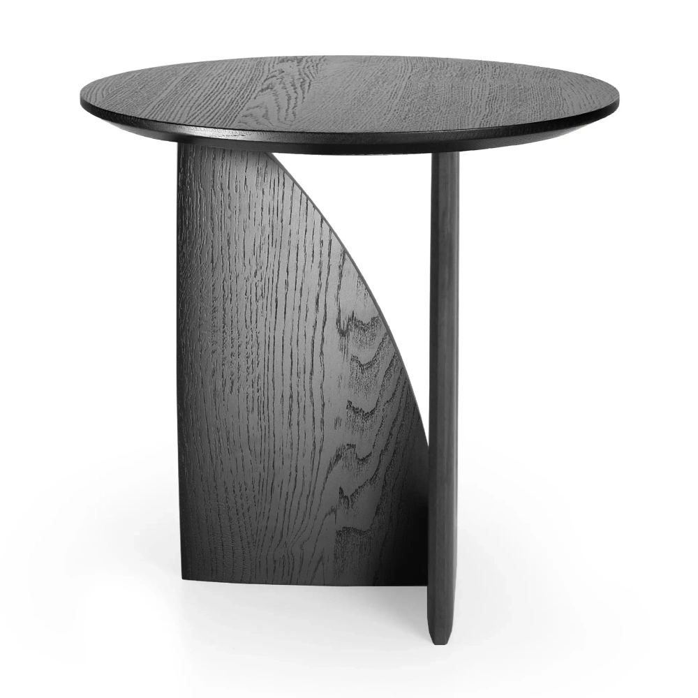 Ethnicraft :: Coffee table Geometric black dia. 51 cm