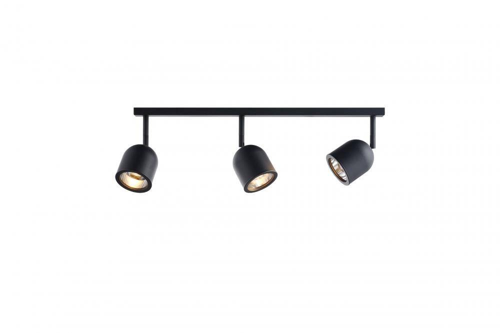 Kaspa :: Spark 3 New wall lamp / sconce, 3 spotlights on a strip, black