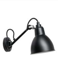DCW:: Lampe Gras N°104 & N°104 SW schwarze Wandleuchte, Durchmesser 15,3 cm